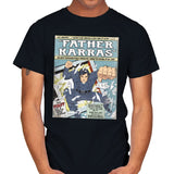 Father Karras - Mens T-Shirts RIPT Apparel Small / Black