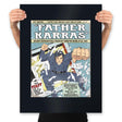 Father Karras - Prints Posters RIPT Apparel 18x24 / Black