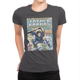 Father Karras - Womens Premium T-Shirts RIPT Apparel Small / Heavy Metal