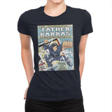 Father Karras - Womens Premium T-Shirts RIPT Apparel Small / Midnight Navy