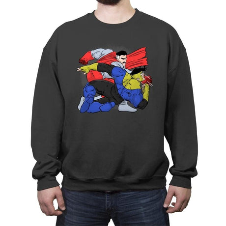Father's Lesson - Crew Neck Sweatshirt Crew Neck Sweatshirt RIPT Apparel Small / Charcoal
