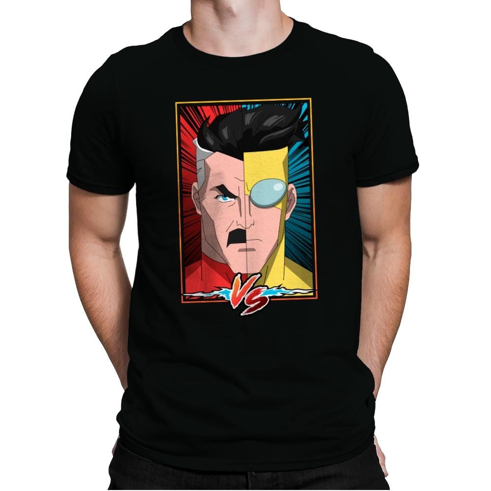 FATHER VS SON - Mens Premium T-Shirts RIPT Apparel Small / Black
