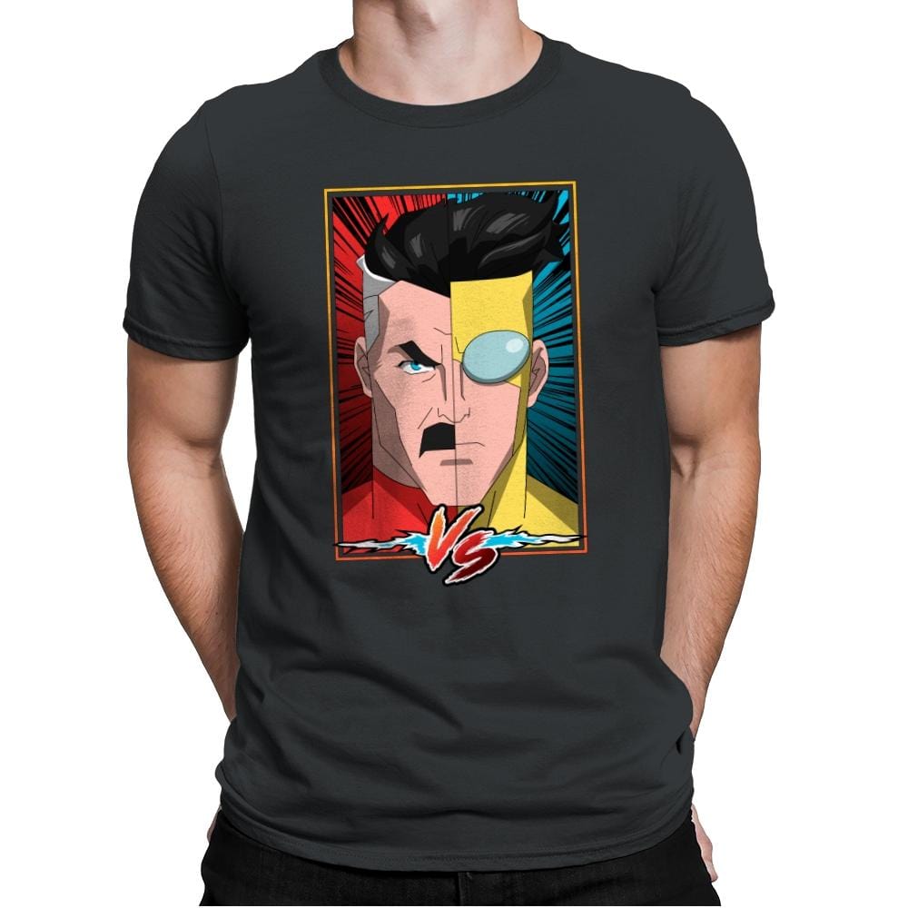 FATHER VS SON - Mens Premium T-Shirts RIPT Apparel Small / Heavy Metal
