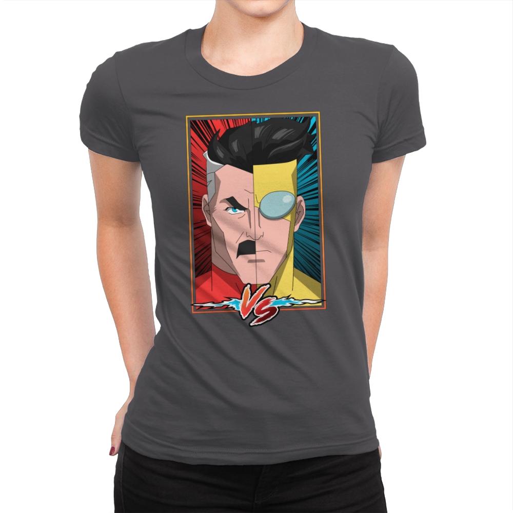 FATHER VS SON - Womens Premium T-Shirts RIPT Apparel Small / Heavy Metal