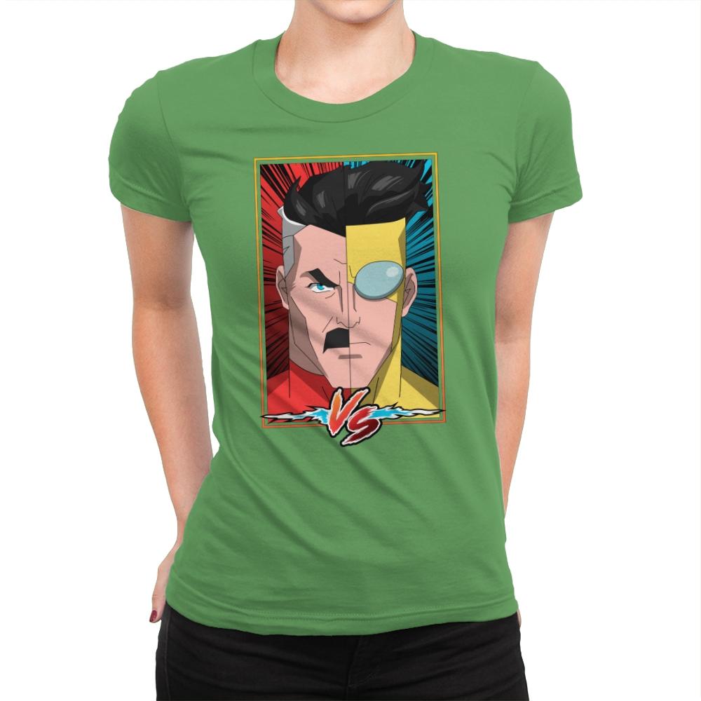 FATHER VS SON - Womens Premium T-Shirts RIPT Apparel Small / Kelly