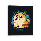 Favorite Meme Dog - Canvas Wraps Canvas Wraps RIPT Apparel 11x14 / Black