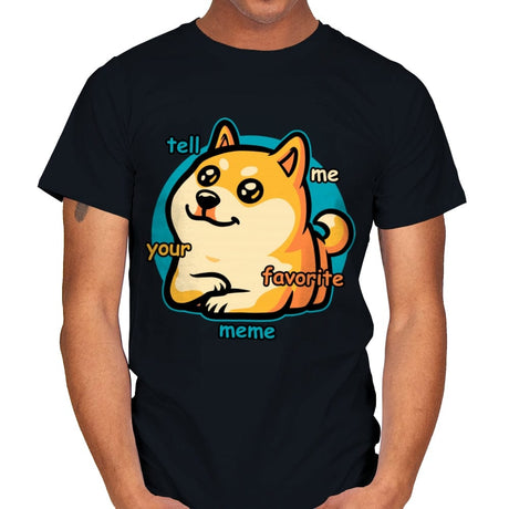 Favorite Meme Dog - Mens T-Shirts RIPT Apparel Small / Black