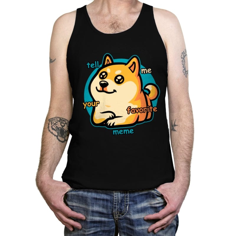 Favorite Meme Dog - Tanktop Tanktop RIPT Apparel X-Small / Black