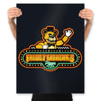 Fazbear's Pizza - Prints Posters RIPT Apparel 18x24 / Black