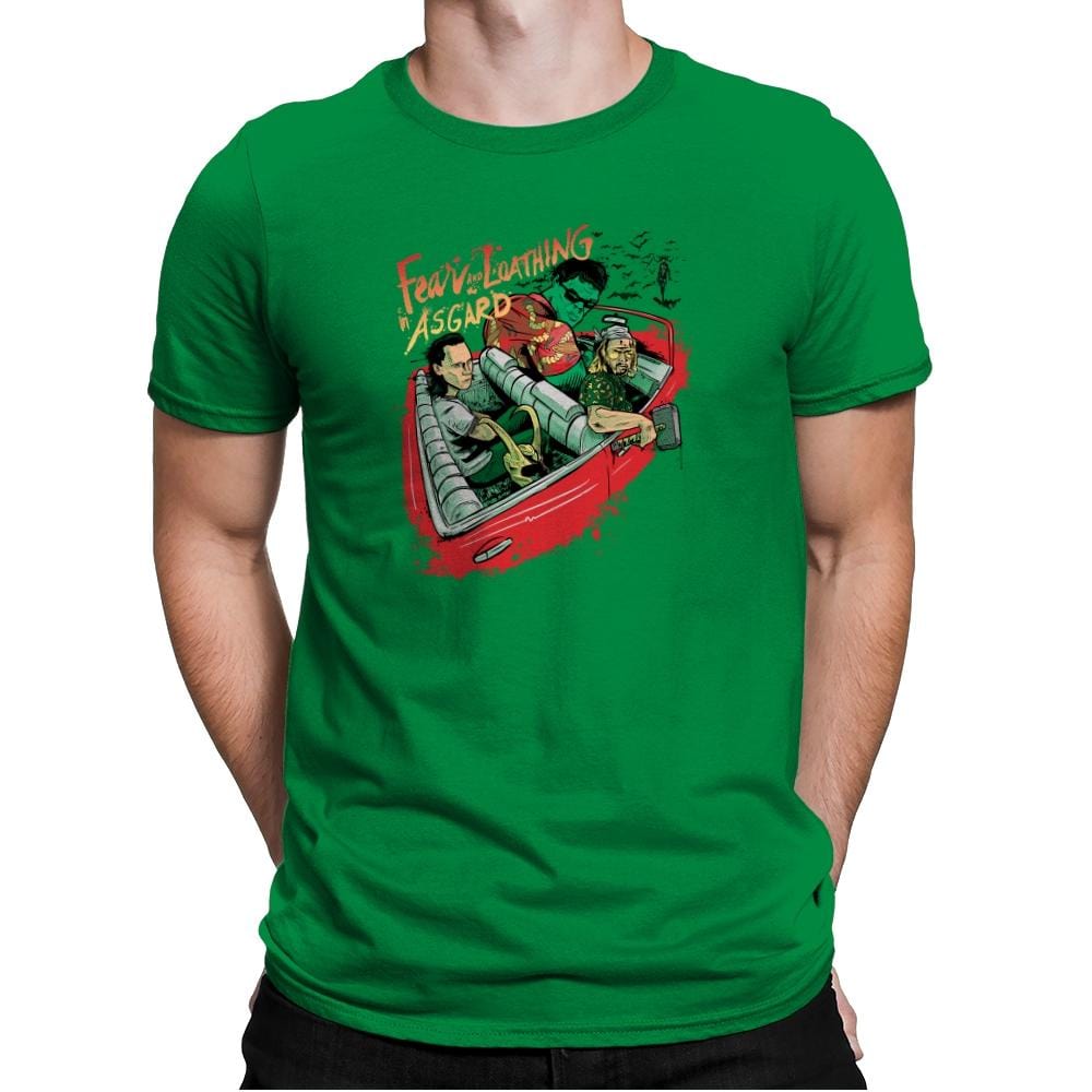 Fear and Loathing in Asgard Exclusive - Mens Premium T-Shirts RIPT Apparel Small / Kelly Green