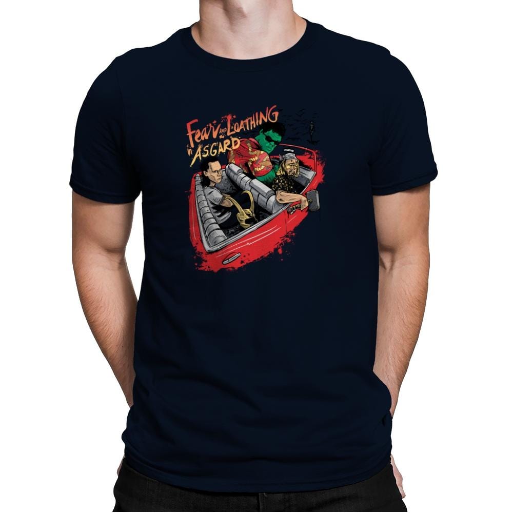 Fear and Loathing in Asgard Exclusive - Mens Premium T-Shirts RIPT Apparel Small / Midnight Navy