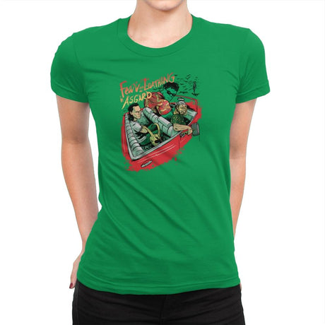 Fear and Loathing in Asgard Exclusive - Womens Premium T-Shirts RIPT Apparel Small / Kelly Green