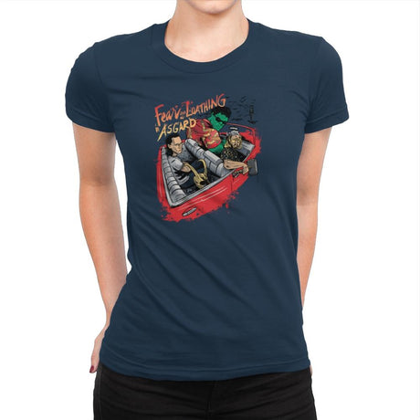 Fear and Loathing in Asgard Exclusive - Womens Premium T-Shirts RIPT Apparel Small / Midnight Navy