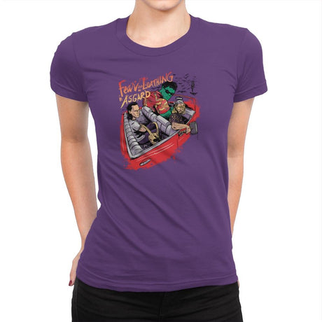 Fear and Loathing in Asgard Exclusive - Womens Premium T-Shirts RIPT Apparel Small / Purple Rush