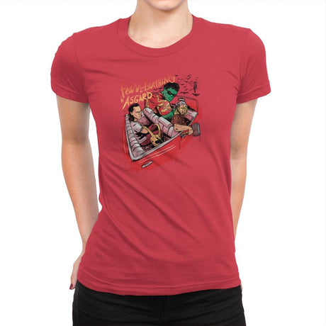 Fear and Loathing in Asgard Exclusive - Womens Premium T-Shirts RIPT Apparel Small / Red