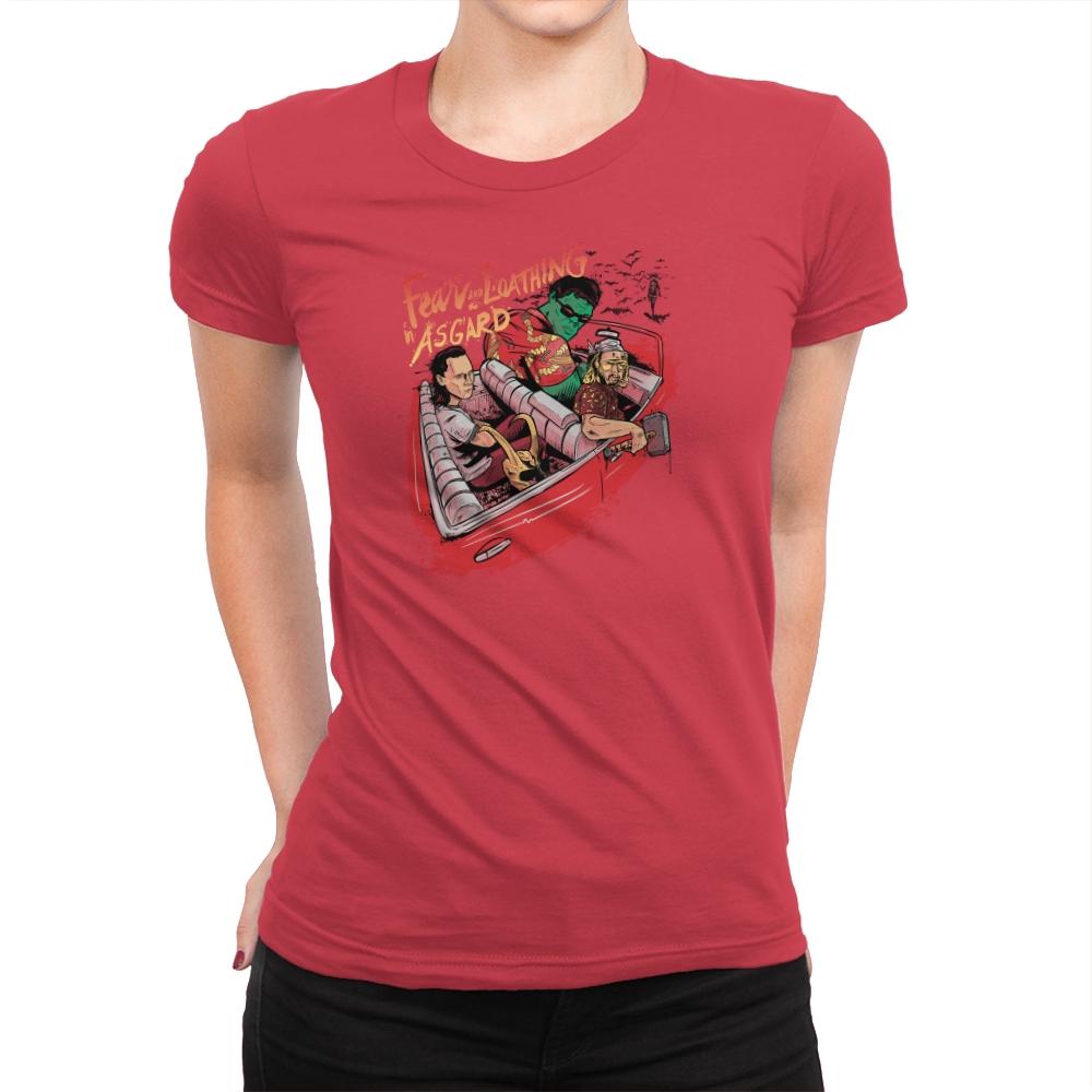 Fear and Loathing in Asgard Exclusive - Womens Premium T-Shirts RIPT Apparel Small / Red