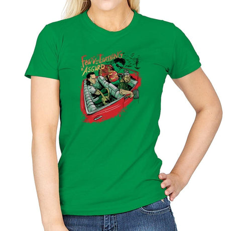 Fear and Loathing in Asgard Exclusive - Womens T-Shirts RIPT Apparel Small / Irish Green