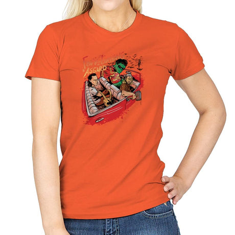Fear and Loathing in Asgard Exclusive - Womens T-Shirts RIPT Apparel Small / Orange