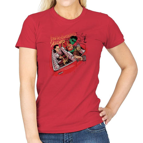 Fear and Loathing in Asgard Exclusive - Womens T-Shirts RIPT Apparel Small / Red