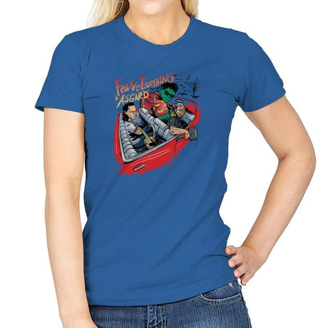 Fear and Loathing in Asgard Exclusive - Womens T-Shirts RIPT Apparel Small / Royal