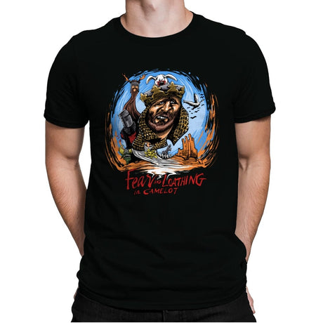 Fear and Loathing in Camelot - Mens Premium T-Shirts RIPT Apparel Small / Black