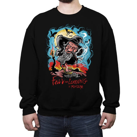 Fear and Loathing in Mordor - Crew Neck Sweatshirt Crew Neck Sweatshirt RIPT Apparel Small / Black