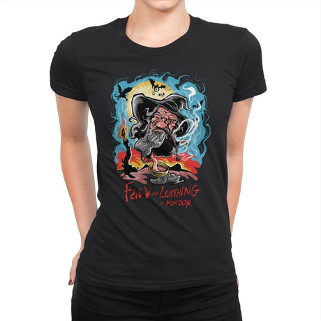 Fear and Loathing in Mordor - Womens Premium T-Shirts RIPT Apparel Small / Black