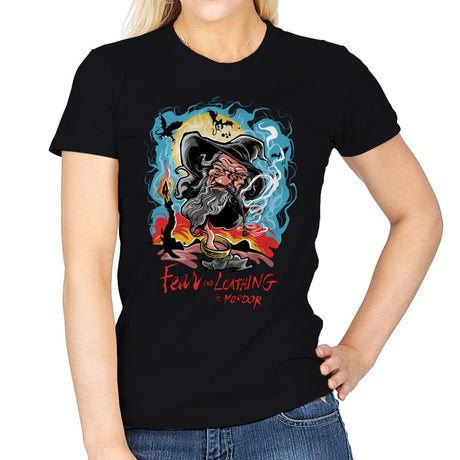 Fear and Loathing in Mordor - Womens T-Shirts RIPT Apparel Small / Black