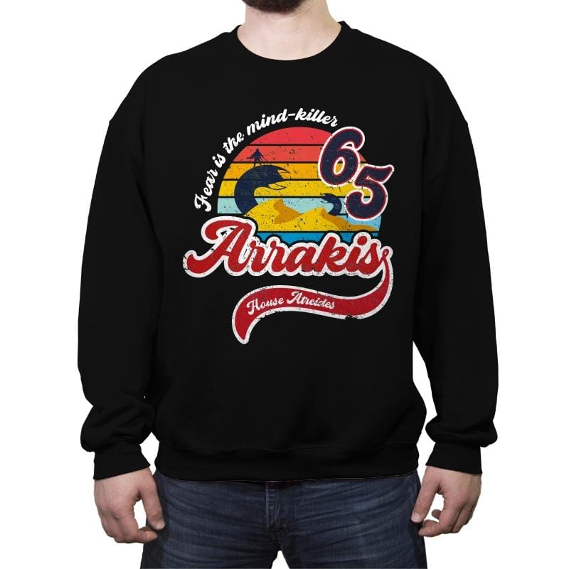 Fear is the Mind Killer - Crew Neck Sweatshirt Crew Neck Sweatshirt RIPT Apparel Small / Black