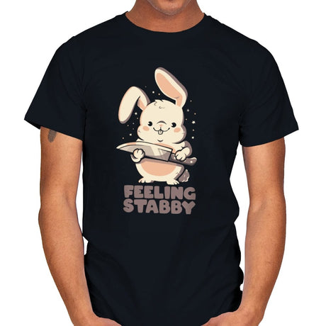 Feeling Stabby - Mens T-Shirts RIPT Apparel Small / Black