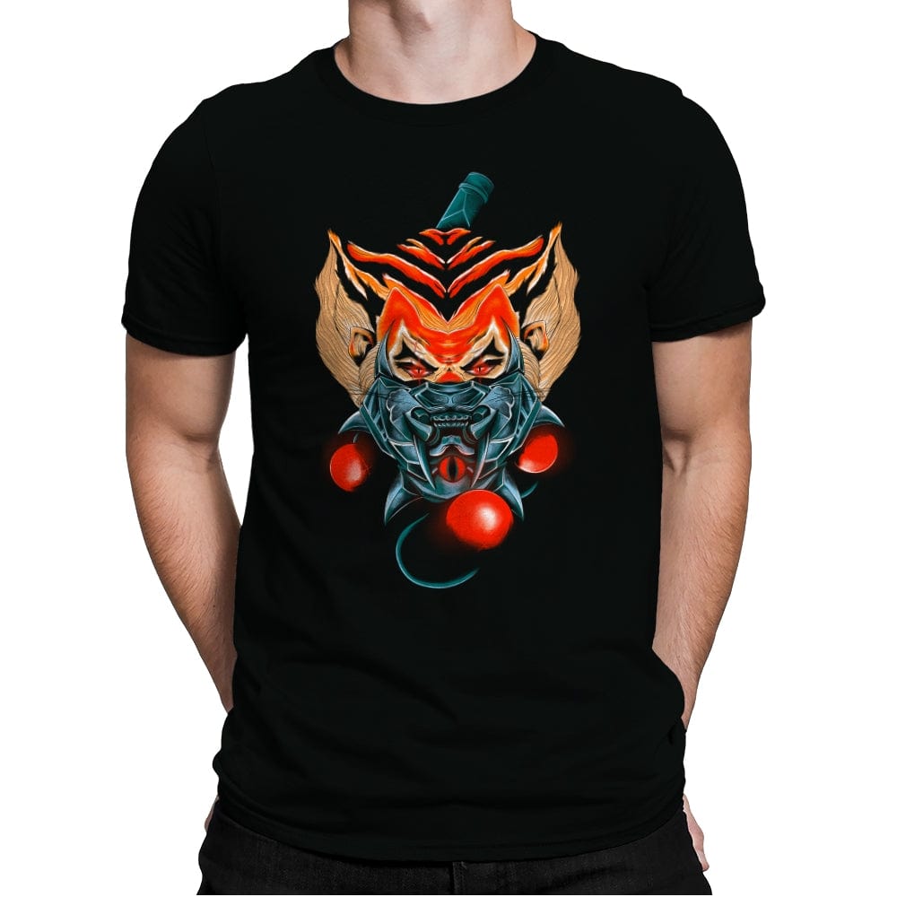Feline Samurai 2 - Mens Premium T-Shirts RIPT Apparel Small / Black