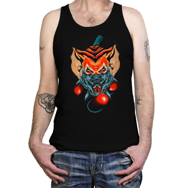 Feline Samurai 2 - Tanktop Tanktop RIPT Apparel X-Small / Black