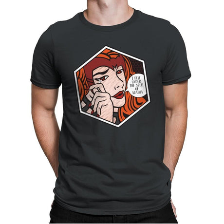 Fell Under the Spell of Agatha - Mens Premium T-Shirts RIPT Apparel Small / Heavy Metal