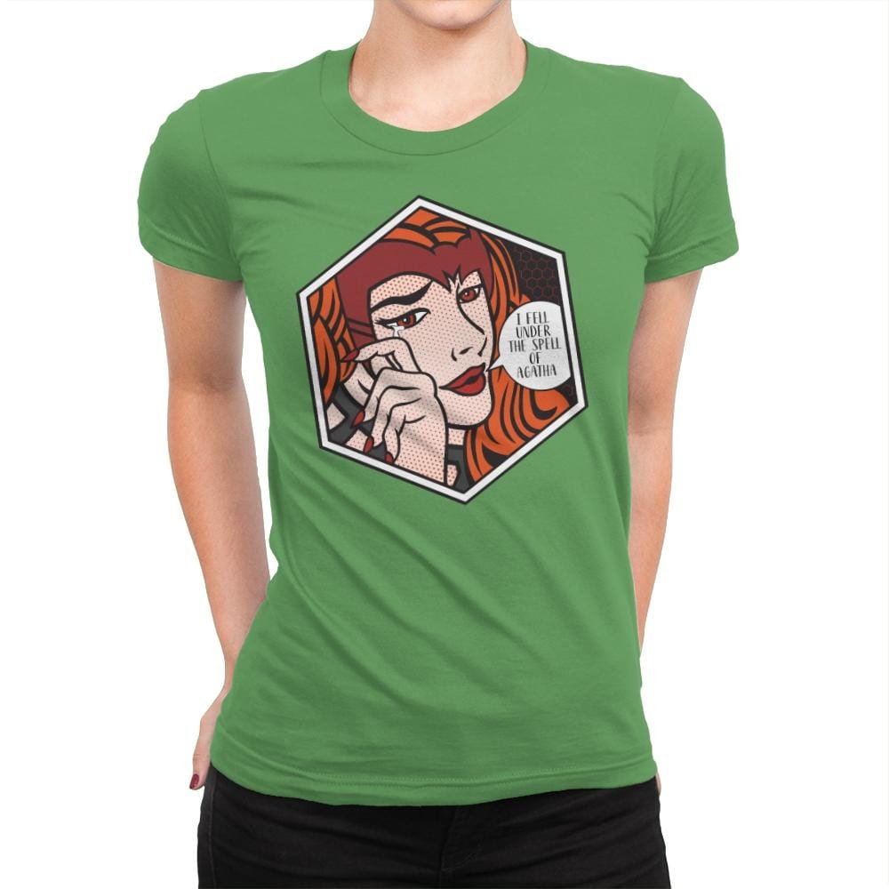 Fell Under the Spell of Agatha - Womens Premium T-Shirts RIPT Apparel Small / Kelly