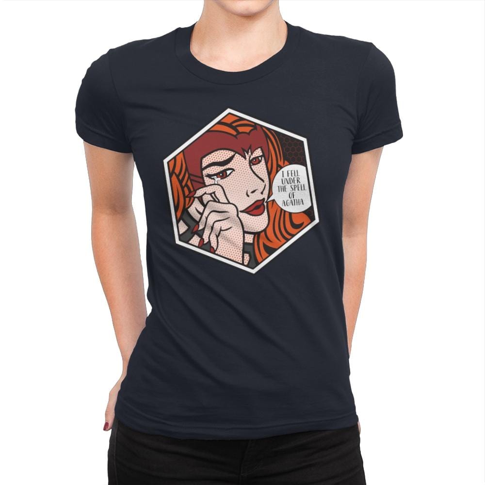 Fell Under the Spell of Agatha - Womens Premium T-Shirts RIPT Apparel Small / Midnight Navy