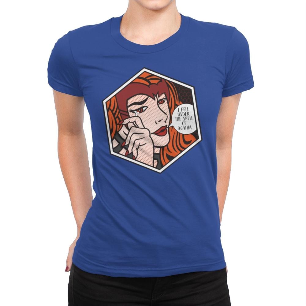 Fell Under the Spell of Agatha - Womens Premium T-Shirts RIPT Apparel Small / Royal