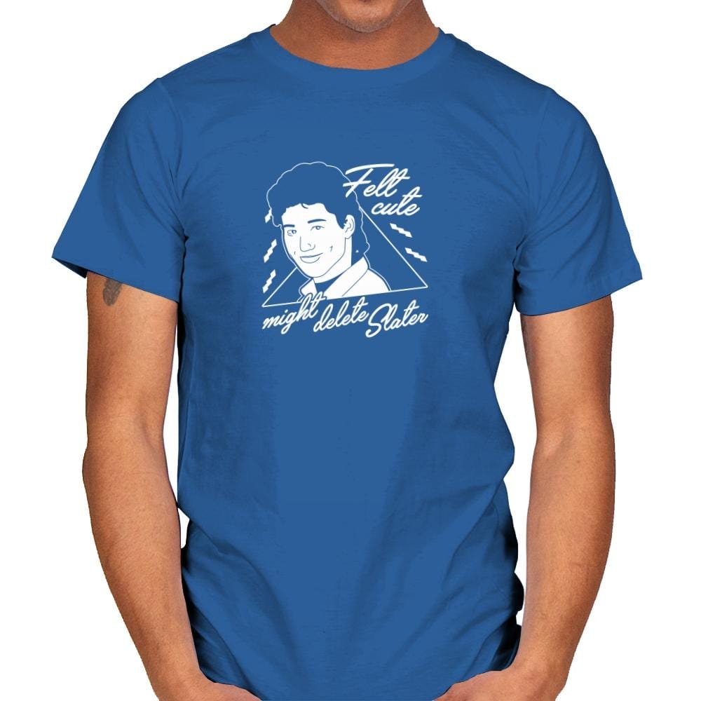 Felt Cute Might Delete AC - Mens T-Shirts RIPT Apparel Small / Royal