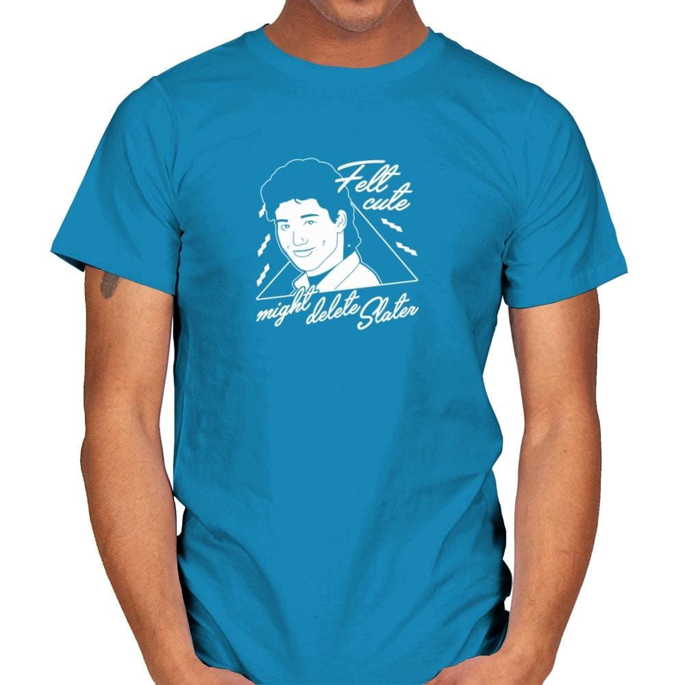 Felt Cute Might Delete AC - Mens T-Shirts RIPT Apparel Small / Sapphire