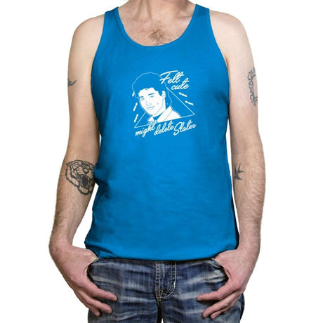 Felt Cute Might Delete AC - Tanktop Tanktop RIPT Apparel X-Small / Teal