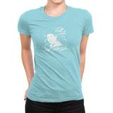 Felt Cute Might Delete AC - Womens Premium T-Shirts RIPT Apparel Small / Tahiti Blue