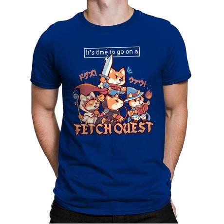 Fetch Quest - Mens Premium T-Shirts RIPT Apparel Small / Royal