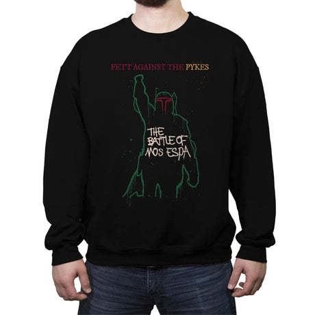 Fett Against - Crew Neck Sweatshirt Crew Neck Sweatshirt RIPT Apparel Small / Black