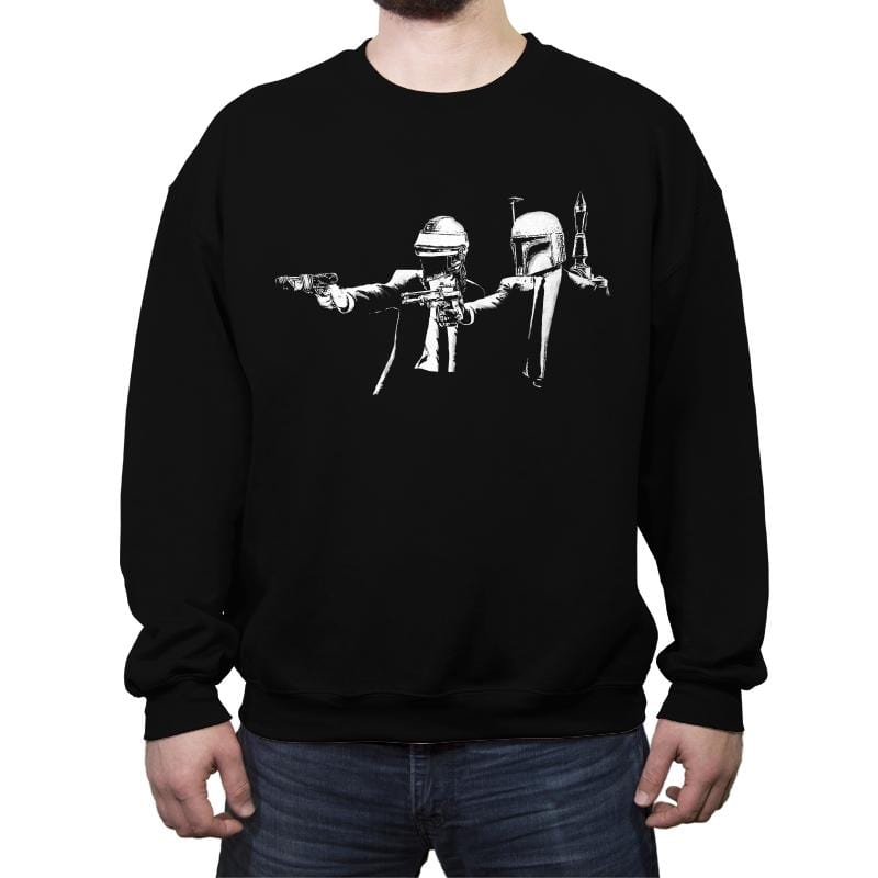 Fett Fiction - Crew Neck Sweatshirt Crew Neck Sweatshirt RIPT Apparel Small / Black