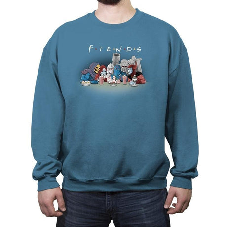 FIENDS - Crew Neck Sweatshirt Crew Neck Sweatshirt RIPT Apparel Small / Indigo Blue