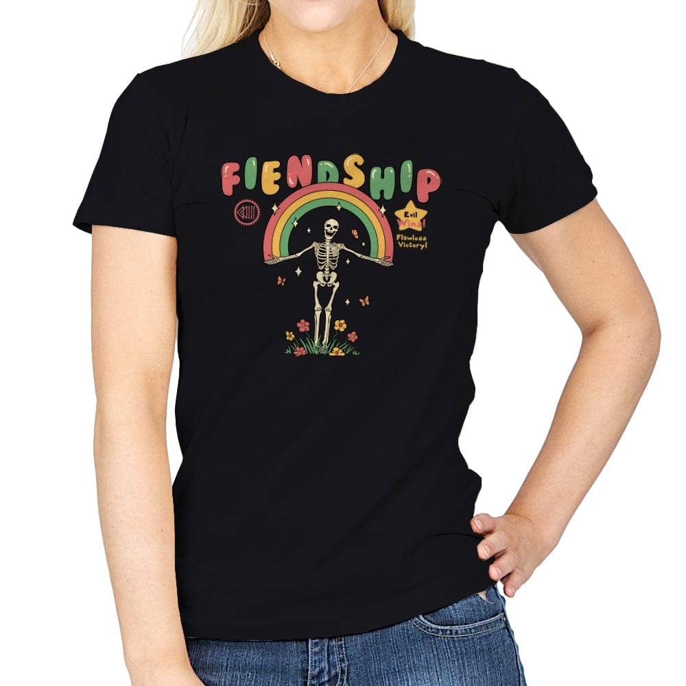 Fiendship - Womens T-Shirts RIPT Apparel Small / Black