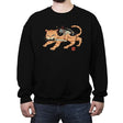 Fierce Catana - Crew Neck Sweatshirt Crew Neck Sweatshirt RIPT Apparel Small / Black
