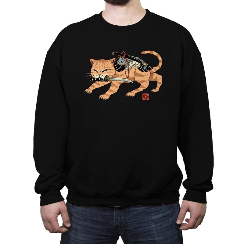 Fierce Catana - Crew Neck Sweatshirt Crew Neck Sweatshirt RIPT Apparel Small / Black
