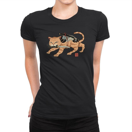 Fierce Catana - Womens Premium T-Shirts RIPT Apparel Small / Black