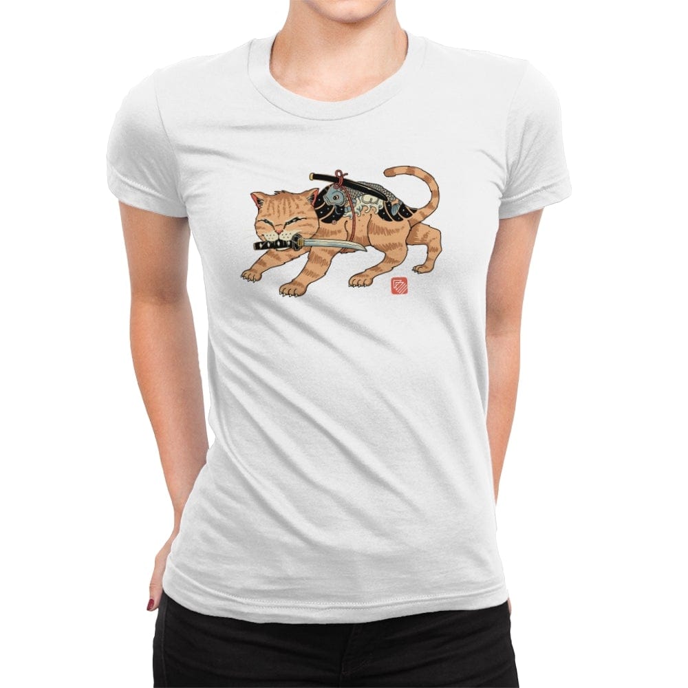 Fierce Catana - Womens Premium T-Shirts RIPT Apparel Small / White