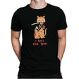 Fierce Tattooed Cat Meowster - Mens Premium T-Shirts RIPT Apparel Small / Black